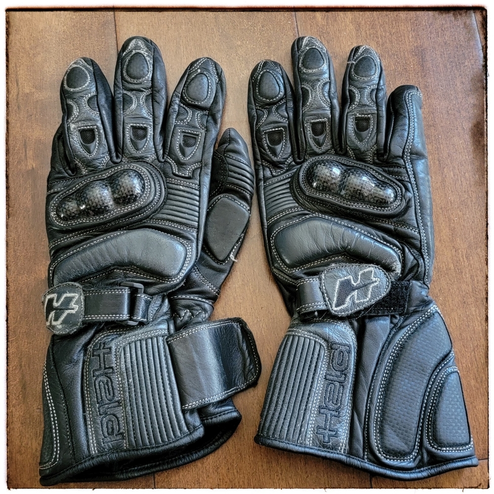 Held men's large leather motorcycle gloves
